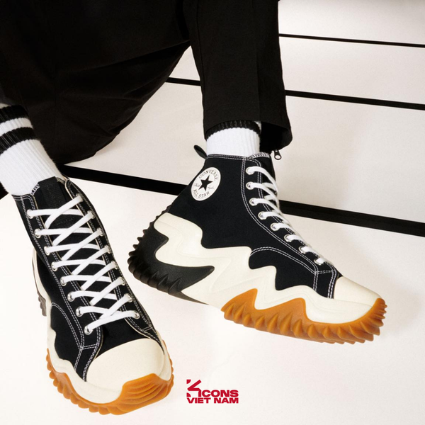 Deal Cuối, Chốt Nhanh! Giày Converse Run Star MOTION Black High Top 171545C
