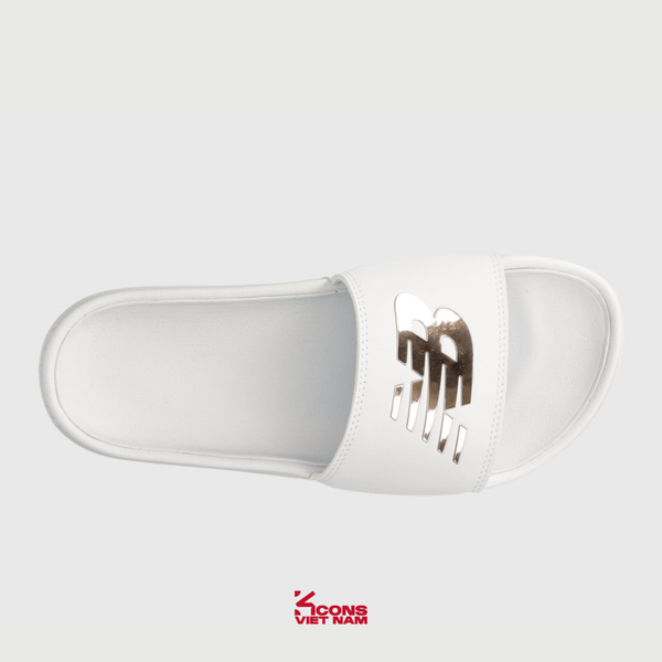 Deal Cuối – Chốt Nhanh! Dép New Balance 200 White SWM200J3 Slipper Dép Đế Bằng Unisex