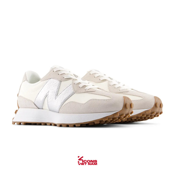Giày New Balance 327 Lifestyle Sneakers Nữ Angora/Silver Metallic W327240