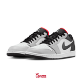 Giày Nike Air Jordan 1 Low Neutral Grey/ Infrared 23 Leather 553558-045
