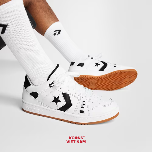 Deal Cuối – Chốt Nhanh! Giày Converse CONS AS-1 Pro Leather White Black A07318C Unisex Da Trượt Ván Hiệu Năng Cao