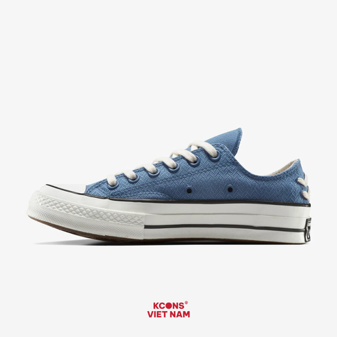 Deal Cuối – Chốt Nhanh! Giày Converse 1970s Crafted Laces A12558C Low Top Unisex Blue Jeans