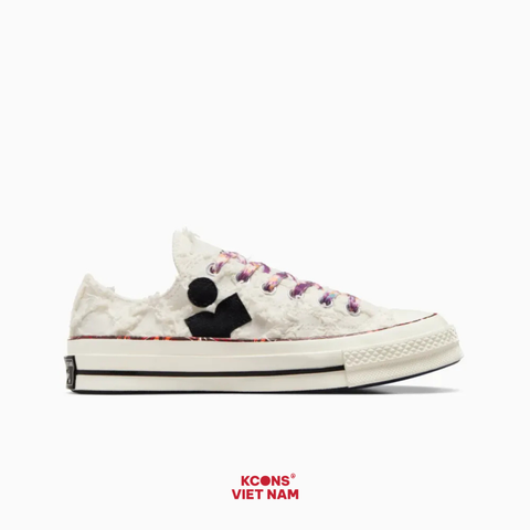 🔥Deal Cuối – Chốt Nhanh! Giày Converse x Isabel Marant Chuck 70 Low Vanilla White - A10800C
