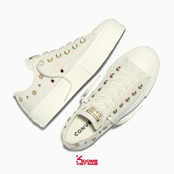 Giày Converse Chuck Taylor All Star Lift Heathered Glam Unisex Egret A17597C