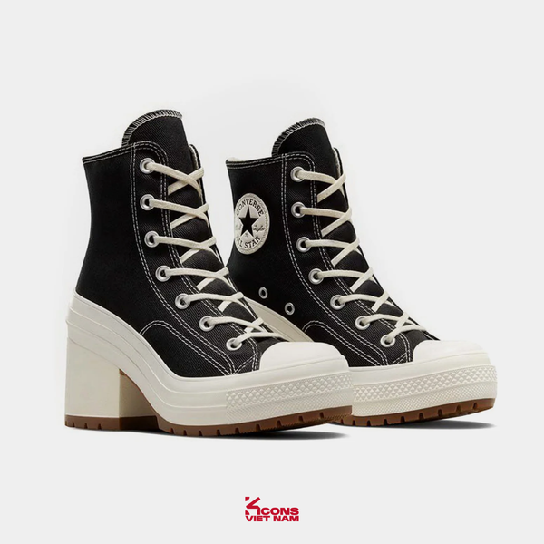 Đôi Cuối – Chốt Nhanh! Giày Converse Chuck 70 De Luxe Heel High ‘Black Egret’ A05347C