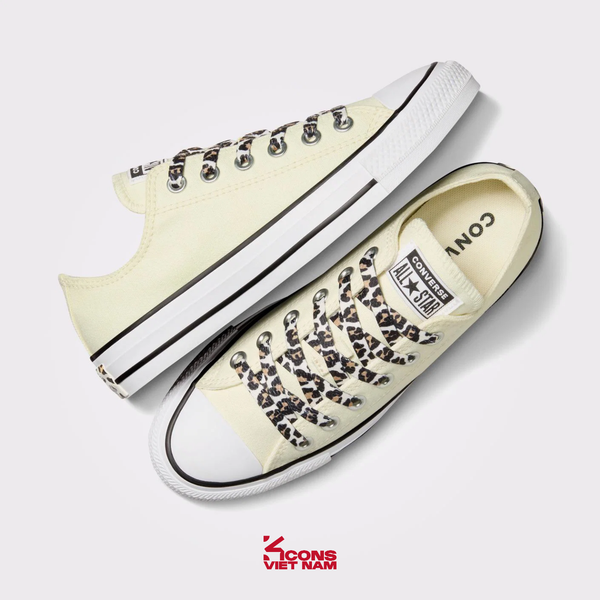 Đôi Cuối – Chốt Nhanh! Giày Converse Chuck Taylor All Star Leopard Love Low Top A08010C