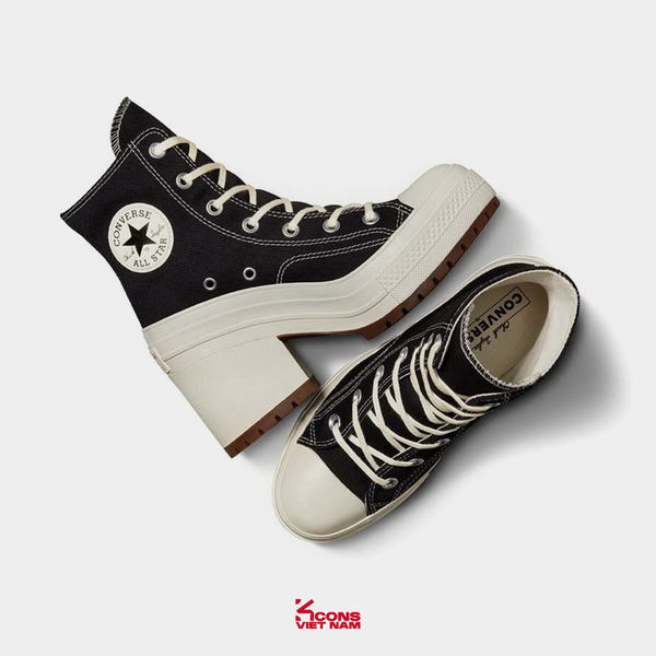 Đôi Cuối – Chốt Nhanh! Giày Converse Chuck 70 De Luxe Heel High ‘Black Egret’ A05347C