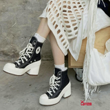 Đôi Cuối – Chốt Nhanh! Giày Converse Chuck 70 De Luxe Heel High ‘Black Egret’ A05347C