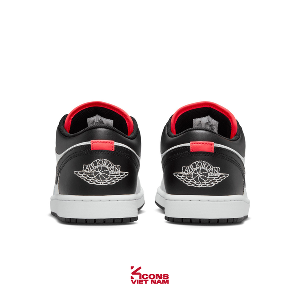 Giày Nike Air Jordan 1 Low Neutral Grey/ Infrared 23 Leather 553558-045