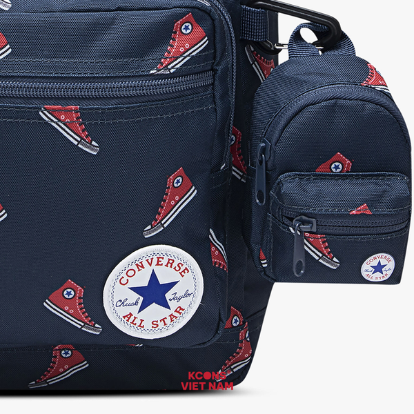 Ba lô Converse Go 2 Backpack CONMA5665-B8A Navy In Hoạ Tiết Giày Unisex