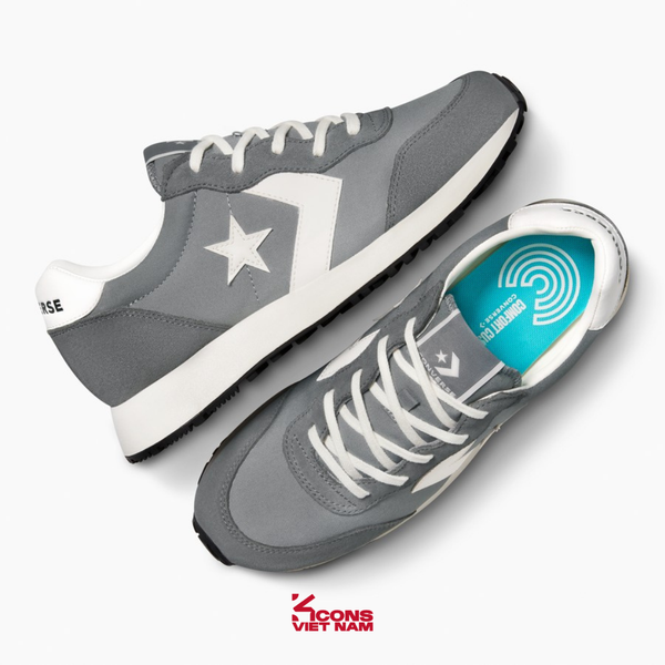 Deal Cuối, Chốt Nhanh! Giày Converse Omega Trainer Shark Skin A13470C Suede Canvas