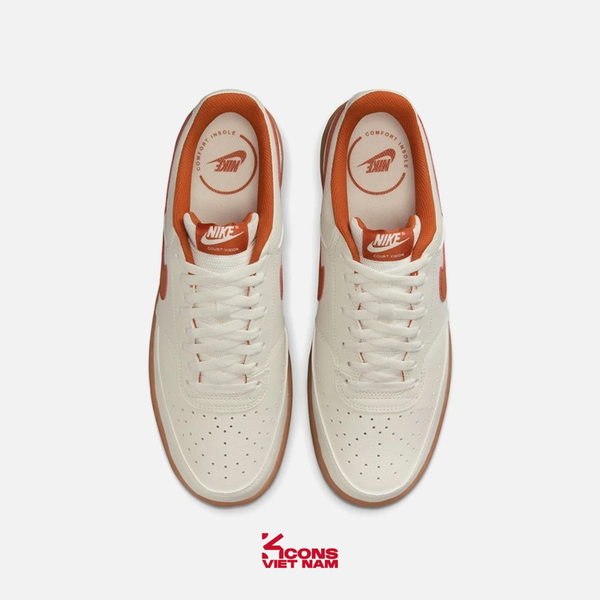 Giày Nike Court Vision Low Next Nature Leather Safety Orange / Gum Light Brown HV4506-100