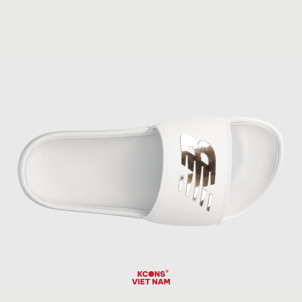 Deal Cuối – Chốt Nhanh! Dép New Balance 200 White SWM200J3 Slipper Dép Đế Bằng Unisex