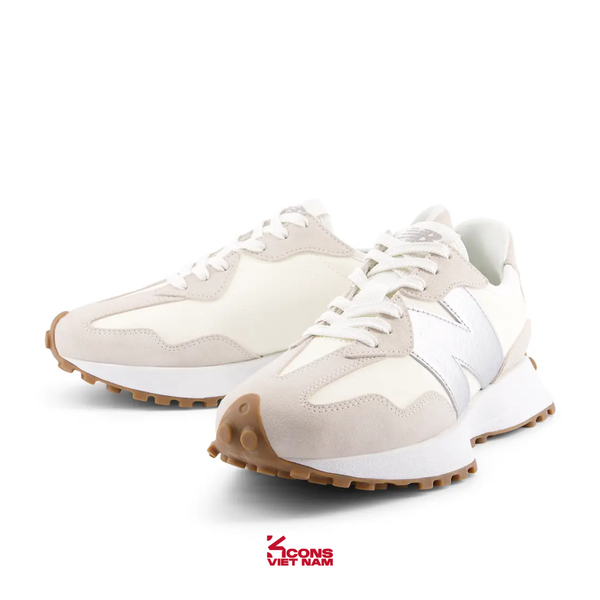 Giày New Balance 327 Lifestyle Sneakers Nữ Angora/Silver Metallic W327240