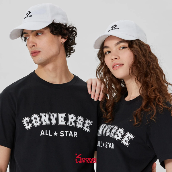 Nón Converse Logo Lock-Up Baseball Hat White 10022131-A02