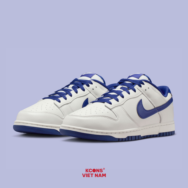 Giày Nike Dunk Low Summit White Deep Royal Blue Leather HF5441-117