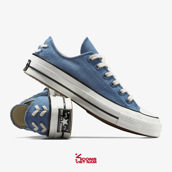 Giày Converse 1970s Crafted Laces A12558C Low Top Unisex Blue Jeans