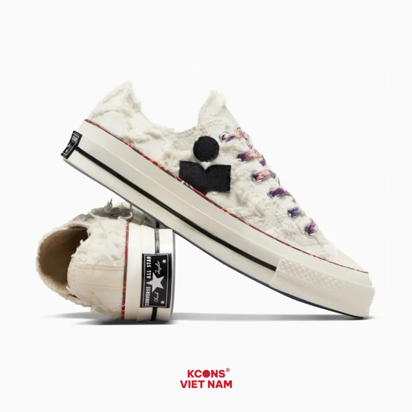 🔥Deal Cuối – Chốt Nhanh! Giày Converse x Isabel Marant Chuck 70 Low Vanilla White - A10800C