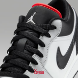 Giày Nike Air Jordan 1 Low Neutral Grey/ Infrared 23 Leather 553558-045