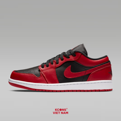 Giày Nike Air Jordan 1 Low Reverse Bred Leather 553558-606 Leather