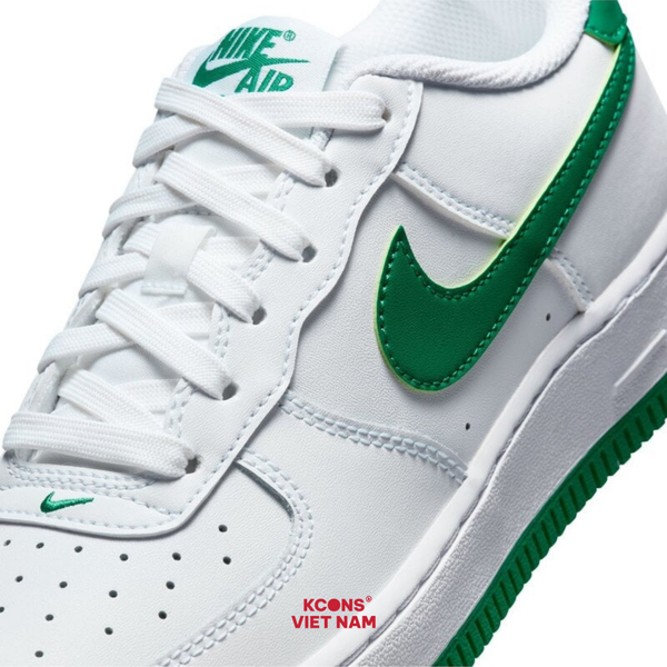 🔥Deal Cuối, Chốt Nhanh! Giày Nike Air Force 1 Low Malachite FV5948-103 Classic Never Goes Out of Style AF1 White Leather Green Older Kids