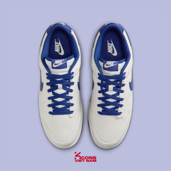 Giày Nike Dunk Low Summit White Deep Royal Blue Leather HF5441-117
