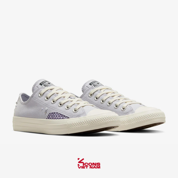 Deal Cuối – Chốt Nhanh! Giày Converse Chuck Taylor All Star Pearls & Studs Low Top Ghost Town A12516C