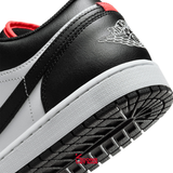 Giày Nike Air Jordan 1 Low Neutral Grey/ Infrared 23 Leather 553558-045