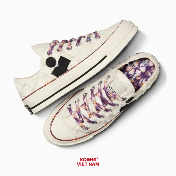 🔥Deal Cuối – Chốt Nhanh! Giày Converse x Isabel Marant Chuck 70 Low Vanilla White - A10800C