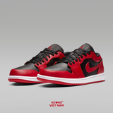 Giày Nike Air Jordan 1 Low Reverse Bred Leather 553558-606 Leather