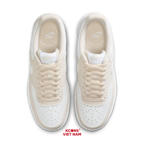 🔥Deal Cuối, Chốt Nhanh! Giày Nike Court Vision Low Leather IM1652-002 Phantom/ White