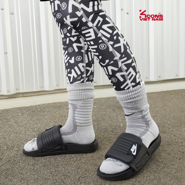 Deal Cuối - Chốt Nhanh! Dép Nike Thể Thao Offcourt Adjust Slide Black White DV1033-002