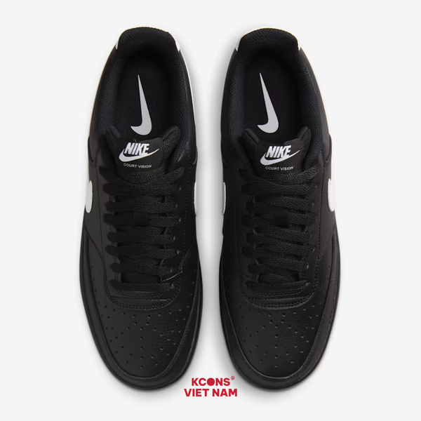 Giày Nike Court Vision Low Leather Black/ White FZ0630-010