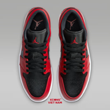 Giày Nike Air Jordan 1 Low Reverse Bred Leather 553558-606 Leather
