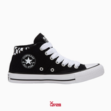 Deal Cuối, Chốt Nhanh! Giày Converse Chuck All Star Madison Black Mid Top A07717C Vải Canvas