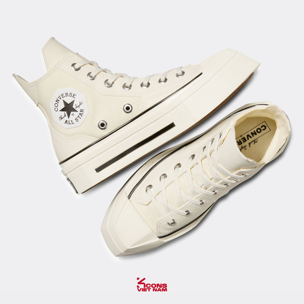 Deal Cuối – Chốt Nhanh! Giày Converse Chuck Taylor 1970’s De Luxe Squared WHITE A06436C High Top
