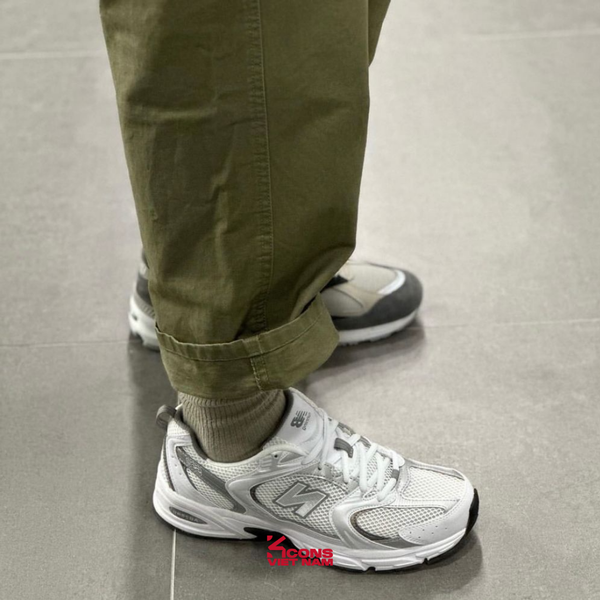 Giày New Balance 530 White Silver MR530AD Công Nghệ Đệm ABZORB