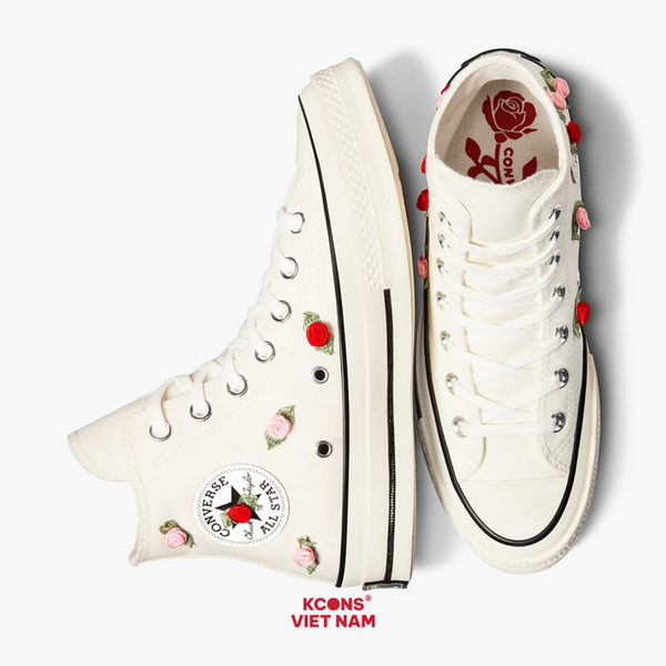 Deal Cuối – Chốt Nhanh! Giày Converse CHUCK 70 High Valentine's Day | A10637C Roses