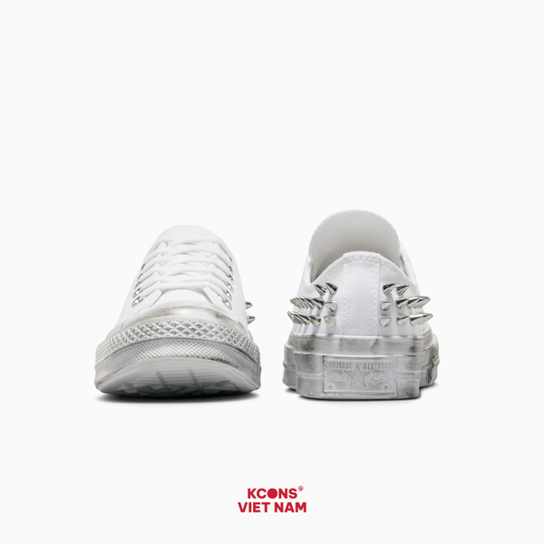 Deal Cuối – Chốt Nhanh! Giày Unisex Converse Chuck 70 Studded A07208C White Low Top