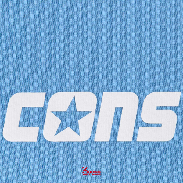 Deal Cuối, Chốt Nhanh! Áo Thun Unisex Converse Converse One Star 10026573-A04 Cotton Cổ Tròn Light Blue