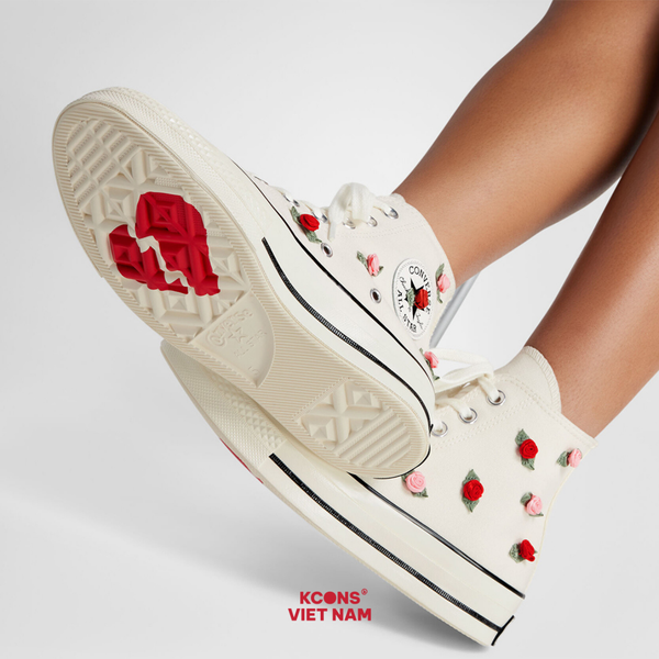 Deal Cuối – Chốt Nhanh! Giày Converse CHUCK 70 High Valentine's Day | A10637C Roses