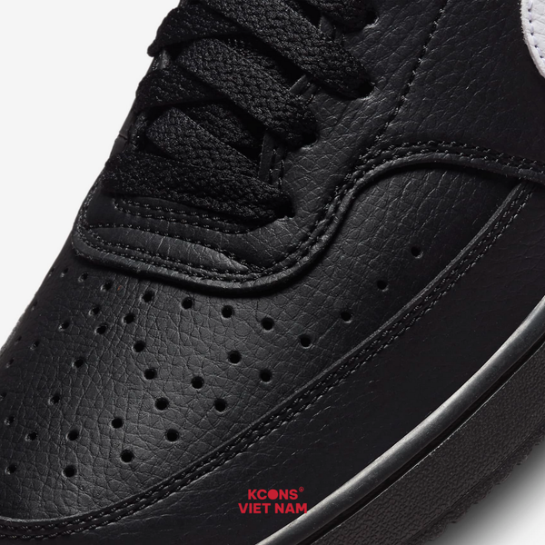 Giày Nike Court Vision Low Leather Black/ White FZ0630-010