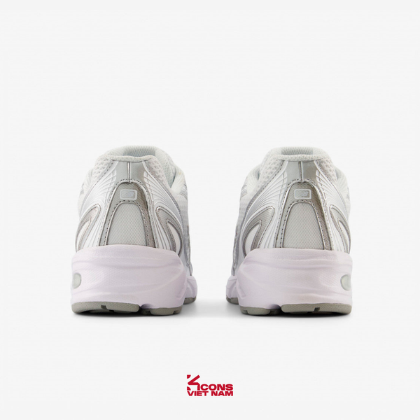 Giày New Balance 740 U740WM2 White Silver Metallic Sneaker Sport Giày Thể Thao Unisex ABZORB Cushioning Thoải Mái Tối Ưu