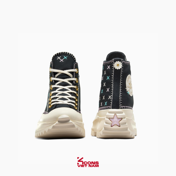 Đôi Cuối – Chốt Nhanh! Giày Converse Run Star Hike Platform Crafted Stitching A08733C High Top Black