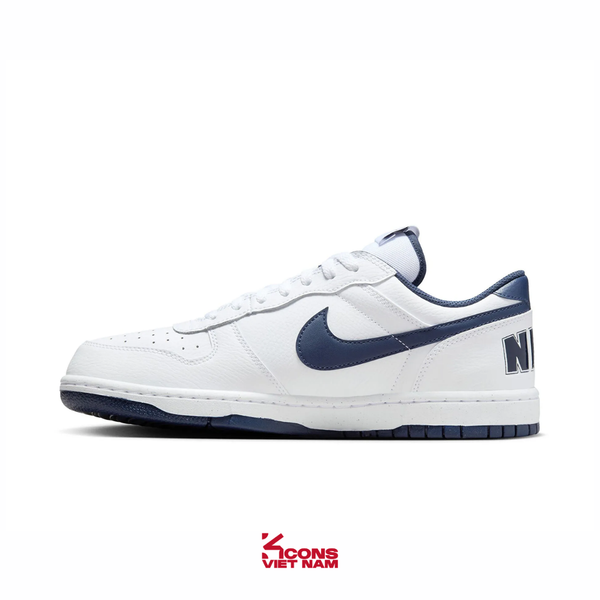 Giày Nike Big Low Leather Midnight Navy 355152-140