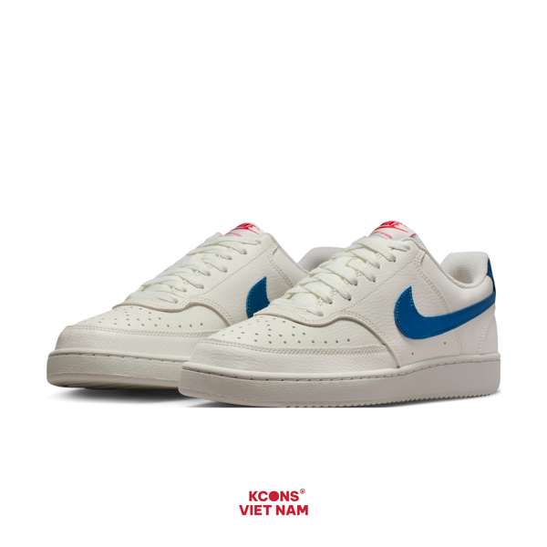🔥Deal Cuối, Chốt Nhanh! Giày Nike Court Vision Low Leather IM7799-133 Sail/ Industrial Blue