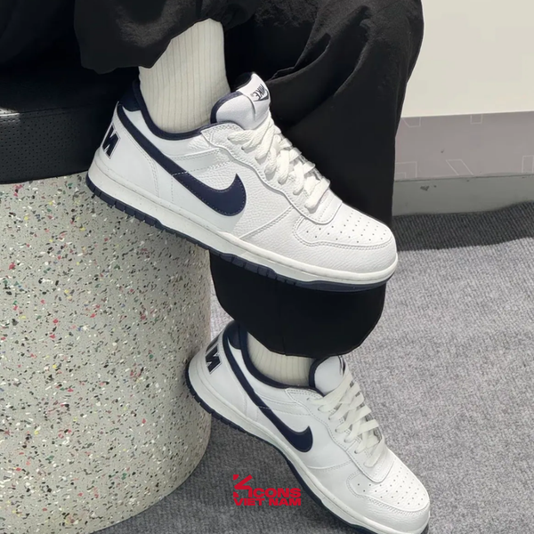 Giày Nike Big Low Leather Midnight Navy 355152-140