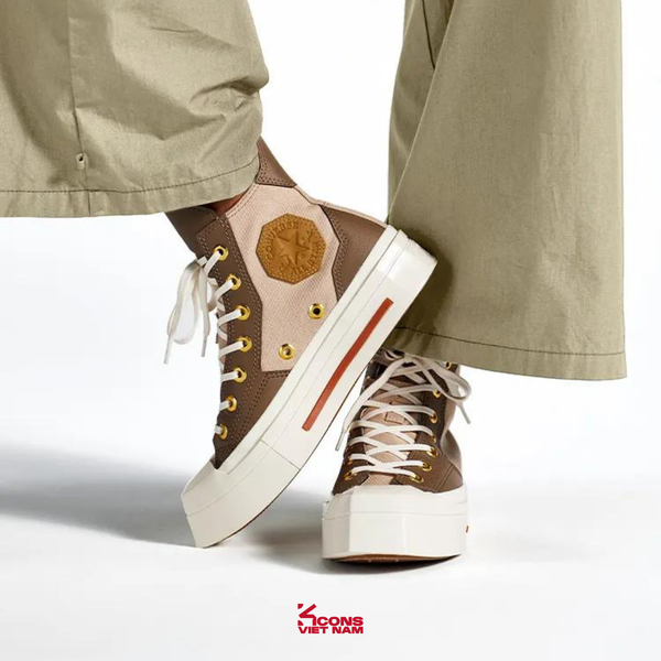 Deal Cuối – Chốt Nhanh! Giày Converse Chuck 70 De Luxe Squared Mud Mask/ Nutty Granola A06430C