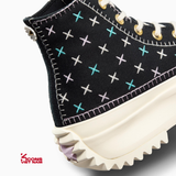 Đôi Cuối – Chốt Nhanh! Giày Converse Run Star Hike Platform Crafted Stitching A08733C High Top Black