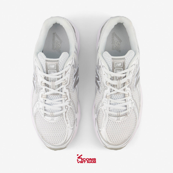 Giày New Balance 740 U740WM2 White Silver Metallic Sneaker Sport Giày Thể Thao Unisex ABZORB Cushioning Thoải Mái Tối Ưu
